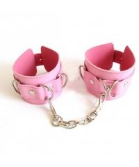 Розовые наручники на цепочке