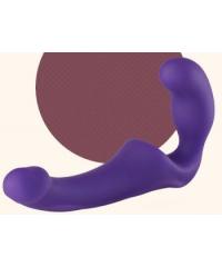 Безремневой фиолетовый страпон Share