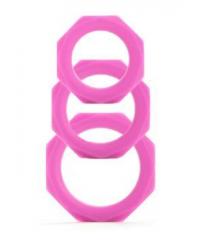Набор колец Octagon Rings 3 sizes из силикона