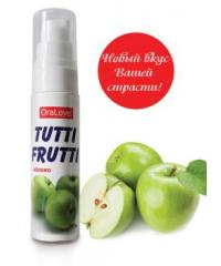 Гель-смазка Tutti-frutti со вкусом яблоко - 30 гр