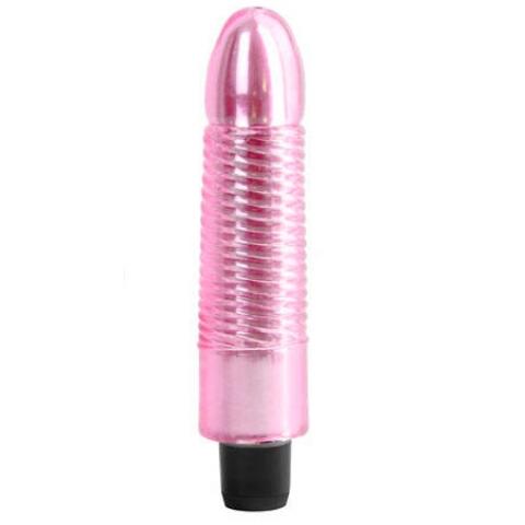 Перламутрово-розовый вибратор силикон-гель 18,5 см