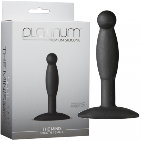  купить анальная пробка platinum premium silicone - the mini - smooth small - blackчерная 