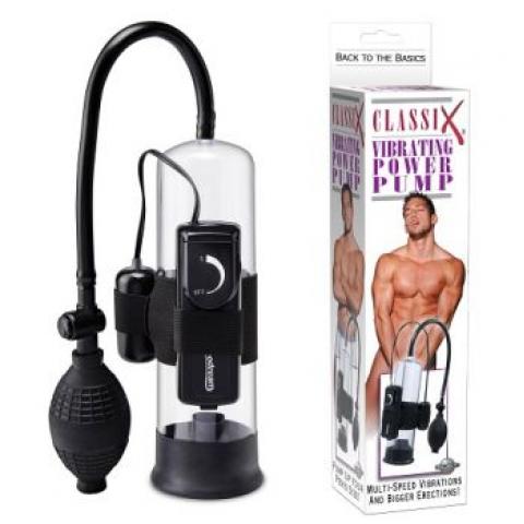  купить помпа мужская classix vibrating pump с вибрацией 
