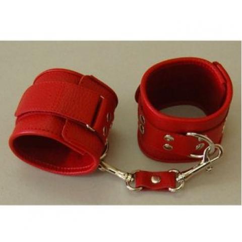  купить наручники  красные 