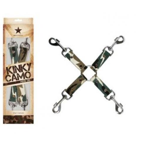  купить крестообразное соединение kinky camo с карабинами камуфляж nsn-1257-18