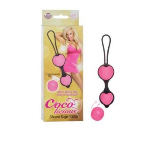  купить вагинальные шарики из силикона coco licious kegel balls - pink balls розовые