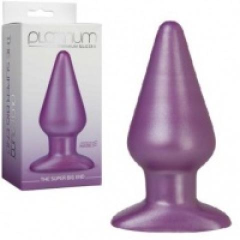  купить dj0103-11bx большая анальная пробка platinum premium silicone - the super big end - purple фиолетова