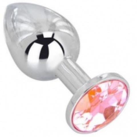  купить ef-hm-005 *мини-плаг из стали с кристаллом pink bubble gum ef-hm-005