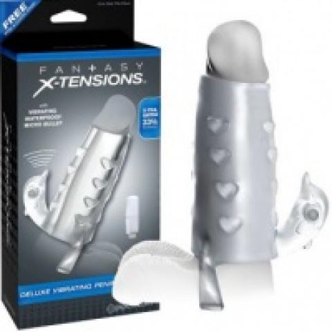  купить pd4133-20 насадка стимулирующая deluxe vibrating penis enhancer со стимулятором клитора прозрачная с