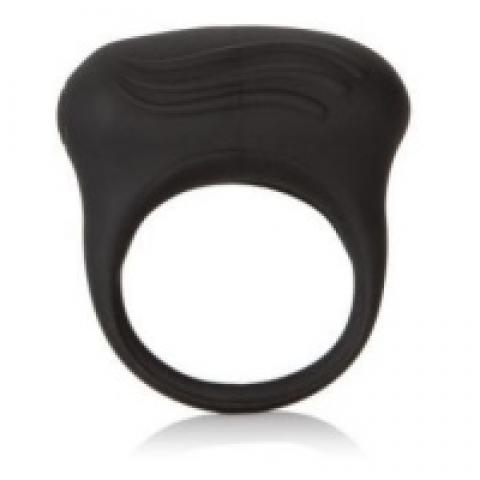 SE-1840-10-3 Чёрное эрекционное кольцо с вибрацией Silicone Lover s Arouser
