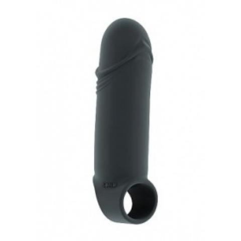 SH-SON035GRY Насадка Stretchy Thick Penis Extension Grey No.35 SH-SON035GRY