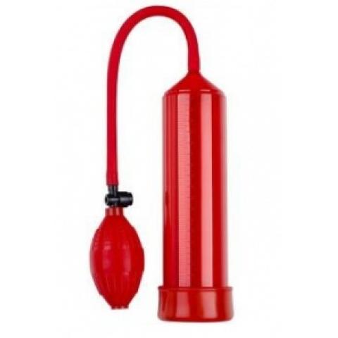  купить 30468 красная вакуумная помпа eroticon pump x1 с грушей