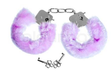  заказать c доставкой фиолетовые меховые наручники