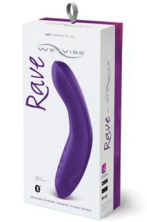 Фиолетовый вибромассажёр We Vibe Rave Purple - 19,3 см. 