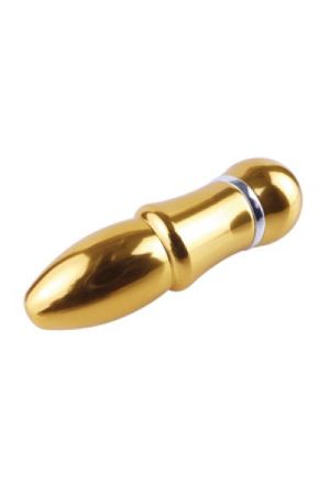  купить вибромассажер pure aluminium - gold small рельефный золотистый