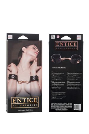 купить se-2720-53-3 наручники с золотистой металлической застежкой entice universal cuff links