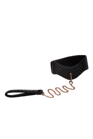  заказать c доставкой ошейник с поводком съемный игровой entice posture collar with leash черный из пвх
