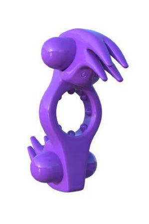  эрекционное кольцо wonderful wabbit фиолетовое с вибрацией наложенным платежом