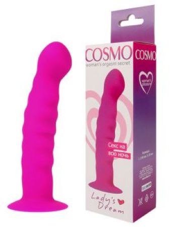  купить фалоимитатор розовый «cosmo» 14x3 см