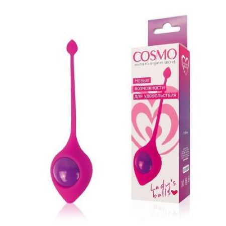  купить розовый вагинальный шарик cosmo с хвостиком