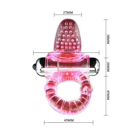 заказать c доставкой bi-014081-0101 эрекционное кольцо с вибростимулятором клитора в форме язычка