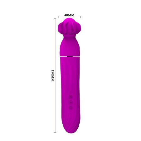  купить bi-014340-0602 фиолетовый вибратор с ротацией головки pretty love abbott