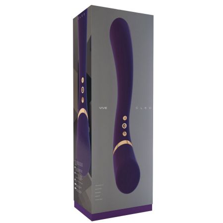 купить vive010pur фиолетовый вибратор cleo - 27 см.