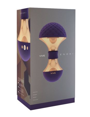  купить vive006pur фиолетовый вибромассажёр enoki - 12