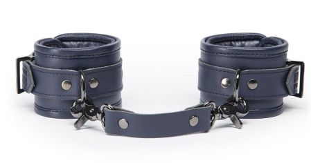  тёмно-синие кожаные наручники darker limited collection wrist cuff почтой россии 