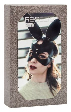  заказать c доставкой маска с заячьими ушами bunny black