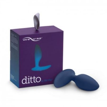 Aнальная пробка для ношения Ditto с вибрацией и пультом ДУ - 8,8 см. 