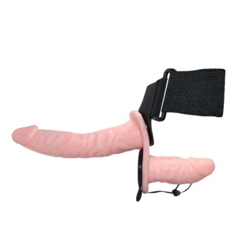 секс игрушка страпон женский двойной на ремешках «double heads strap-on» 
