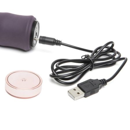  заказать c доставкой фиолетовый вибратор с волнообразным стволом deep inside rechargeable classic wave vibrator - 16