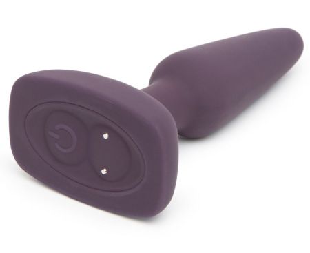 Фиолетовая вибровтулка Feel So Alive Rechargeable Vibrating Pleasure Plug - 14 см. 