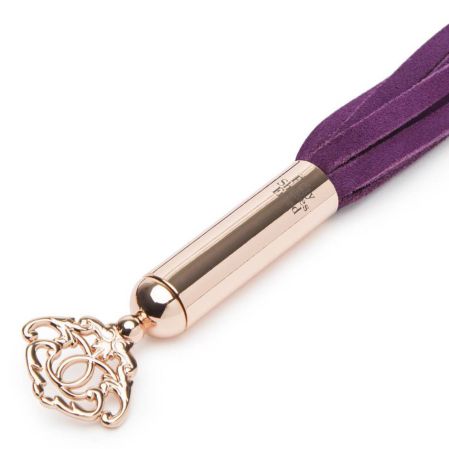  заказать c доставкой fs-69163 фиолетовая мини-плеть cherished collection suede mini flogger - 30 см.