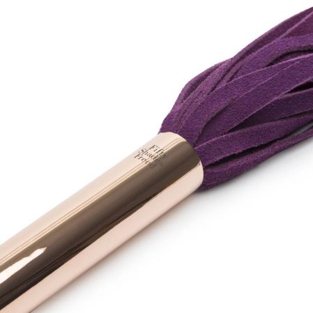  купить фиолетовая плеть cherished collection suede flogger - 63