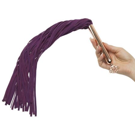 Фиолетовая плеть Cherished Collection Suede Flogger - 63,5 см. 