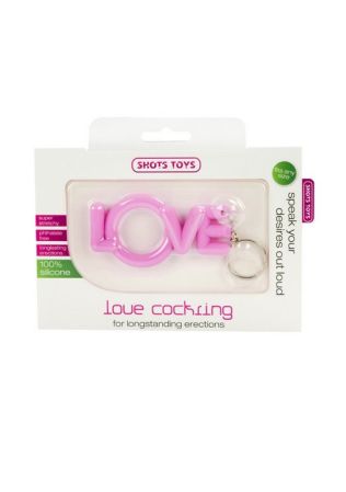  купить 057-3 эрекционное кольцо love cocking розовое