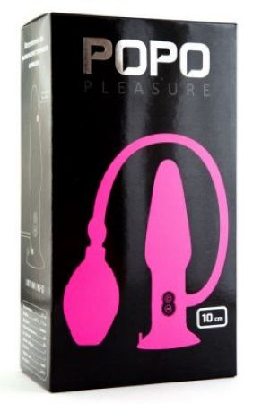  заказать c доставкой розовая надувная вибровтулка popo pleasure - 10 см.