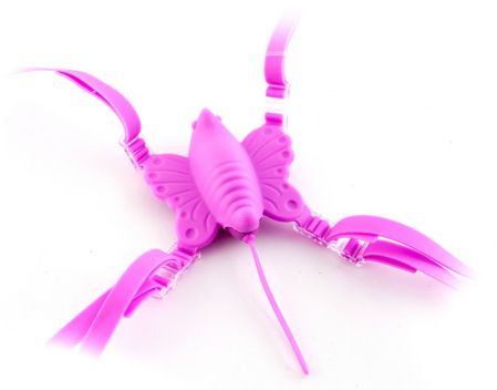 Розовая силиконовая бабочка Venus Butterfly с радиоуправлением 