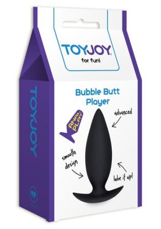  купить анальная пробка bubble butt player из силикона 30х100 мм
