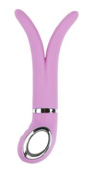 Розовый анатомический вибромассажер Fun Toys Gvibe 2 - 18 см. 
