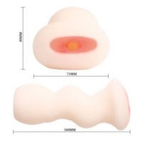 Набор из трёх мастурбаторов ввиде вагины, ануса и женских губ с вибрацией 