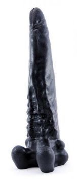 Чёрный фаллоимитатор-гигант Аватар - 31 см. 