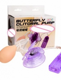 Стимулятор клитора с вакуумным массажом Baile Butterfly Clitoral Pump 