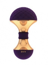 VIVE006PUR Фиолетовый вибромассажёр Enoki - 12,5 см.