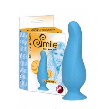 Анальная втулка Smile Hopper голубая, 501166