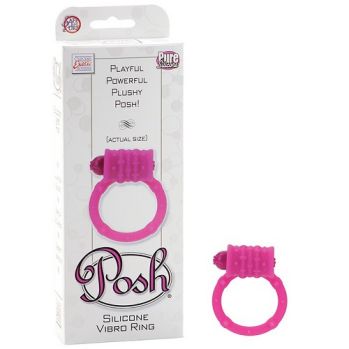 Эрекционное кольцо Posh Silicone Vibro Rings с вибрацией розовое se-1369-50-3