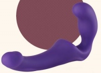 Безремневой фиолетовый страпон Share 