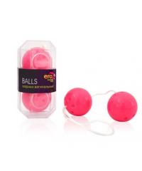 Шарики вагинальные «Balls» розовые матовые 3,5см